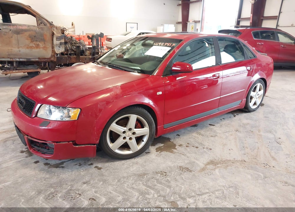 2002 AUDI A4 3.0 VIN: WAULT68E12A308375