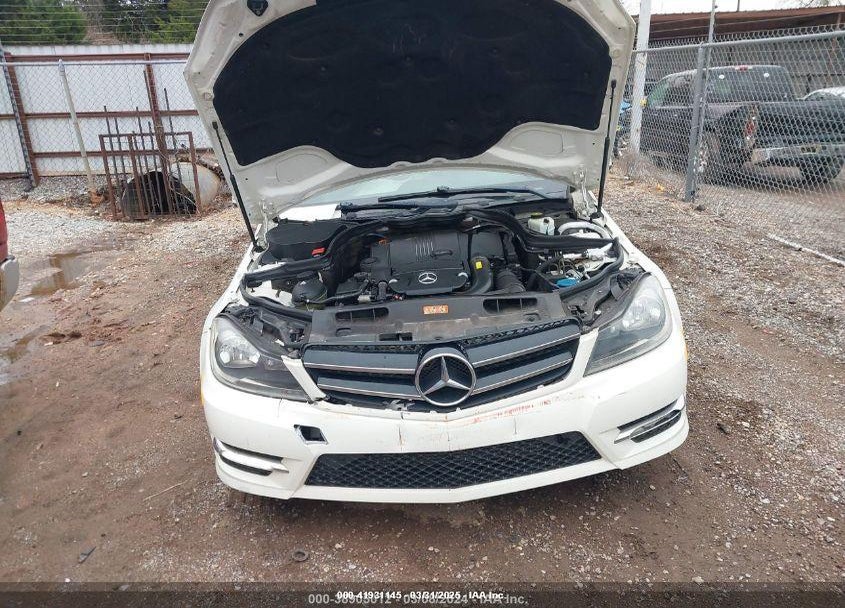 2012 MERCEDES-BENZ C CLASS VIN: WDDGJ4HB4CF923775