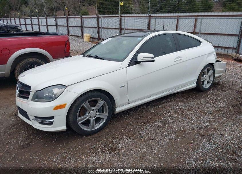 2012 MERCEDES-BENZ C CLASS VIN: WDDGJ4HB4CF923775