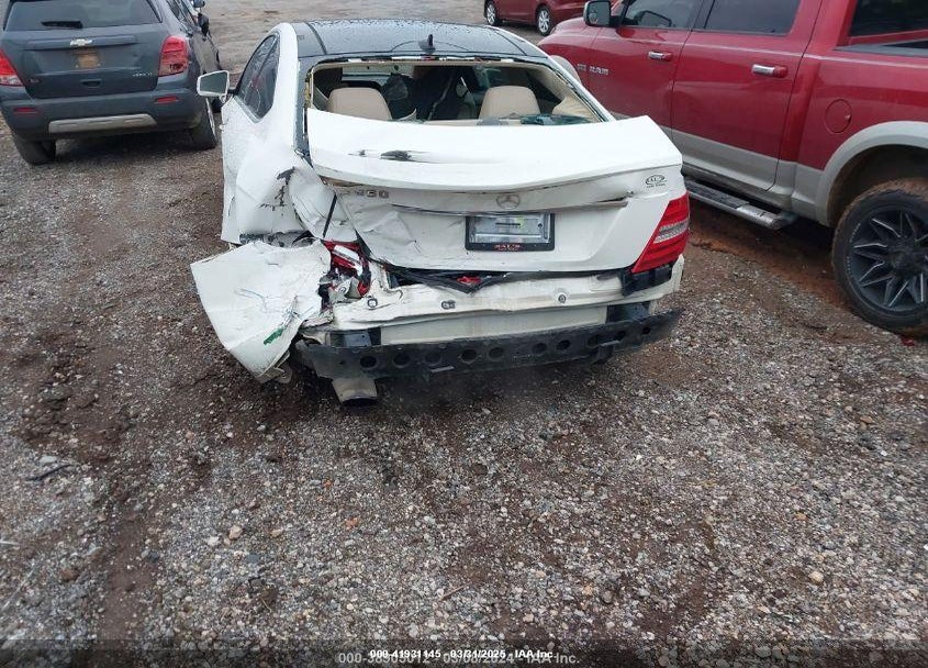 2012 MERCEDES-BENZ C CLASS VIN: WDDGJ4HB4CF923775