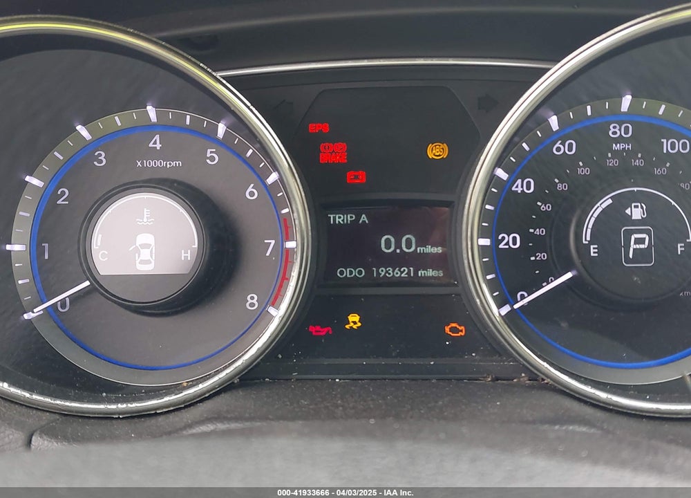 2012 HYUNDAI SONATA VIN: 5NPEB4AC5CH324102