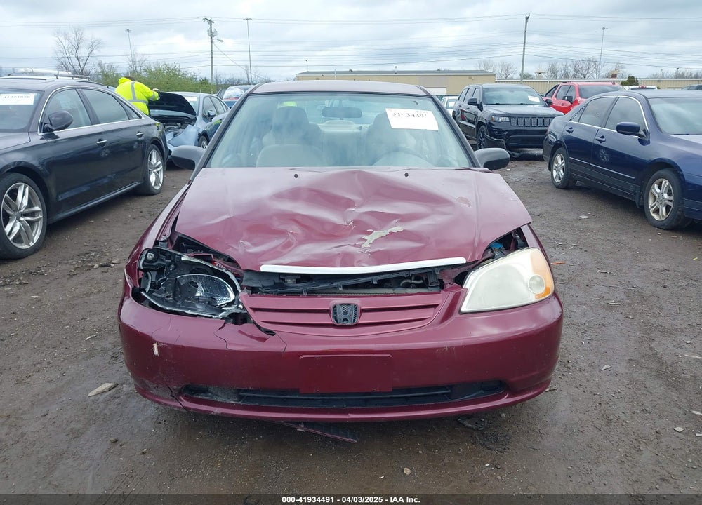 2002 HONDA CIVIC LX VIN: 1HGES16602L026392
