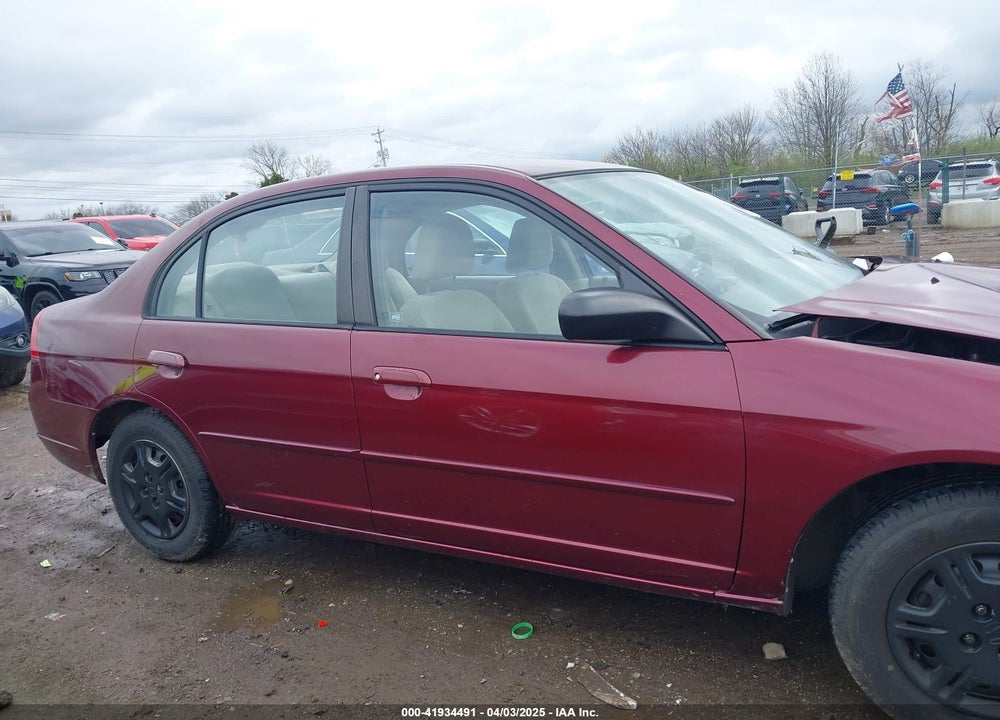 2002 HONDA CIVIC LX VIN: 1HGES16602L026392