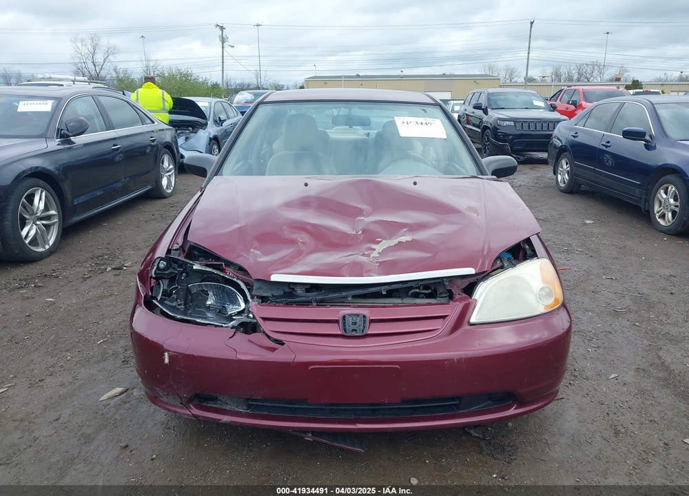 2002 HONDA CIVIC LX VIN: 1HGES16602L026392