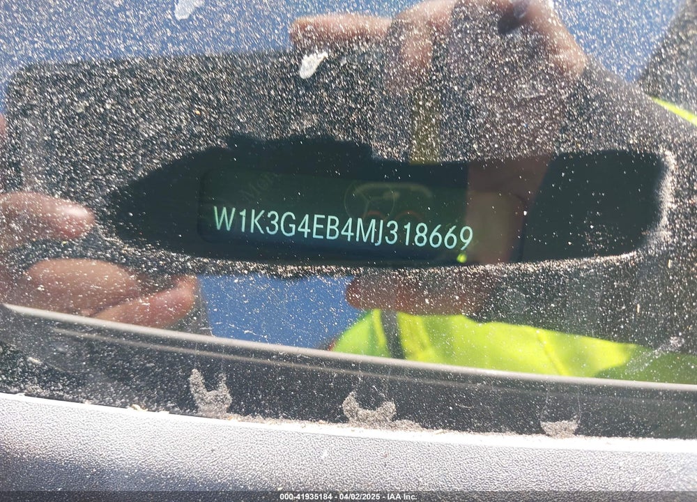 2021 MERCEDES-BENZ A VIN: W1K3G4EB4MJ318669