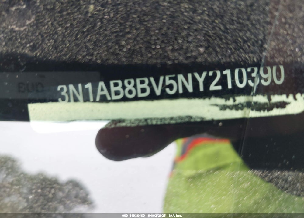 2022 NISSAN SENTRA VIN: 3N1AB8BV5NY210390
