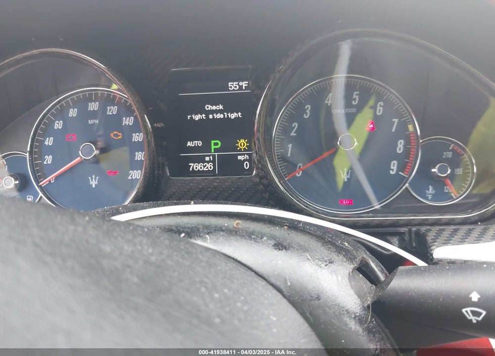 2012 MASERATI GRANTURISMO VIN: ZAM45MLA1C0061579