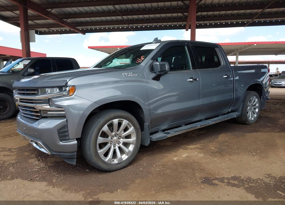 2021 CHEVROLET SILVERADO 1500 4WD SHORT BED HIGH COUNTRY VIN: 3GCUYHEL4MG297738
