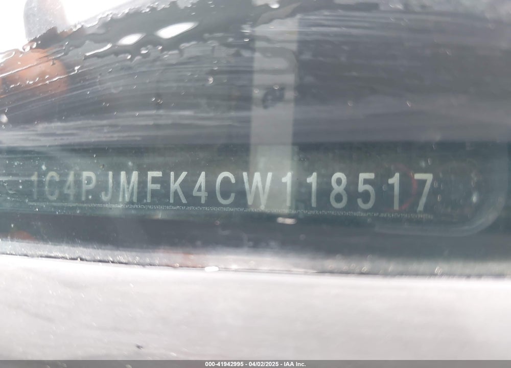 2012 JEEP LIBERTY VIN: 1C4PJMFK4CW118517