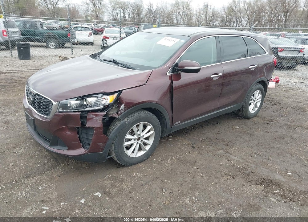 2019 KIA SORENTO 3.3L LX VIN: 5XYPGDA59KG488583