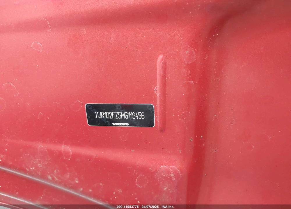 2021 VOLVO S60 VIN: 7JR102FZ5MG119456
