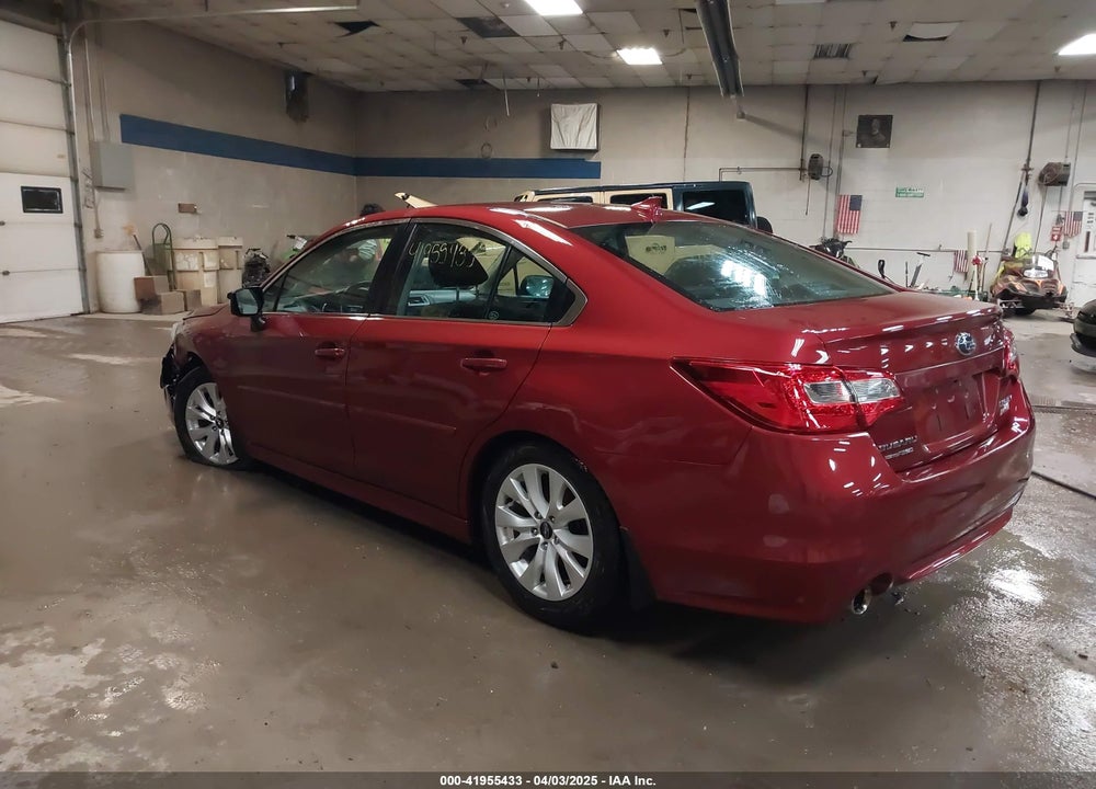 2016 SUBARU LEGACY 2.5I PREMIUM VIN: 4S3BNAC62G3040511