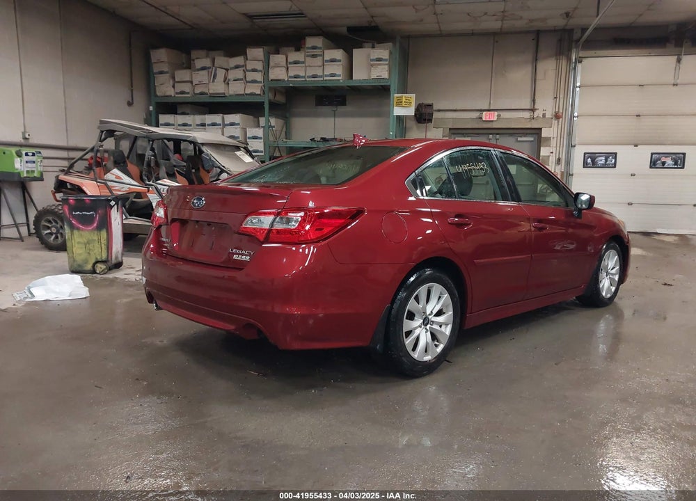 2016 SUBARU LEGACY 2.5I PREMIUM VIN: 4S3BNAC62G3040511