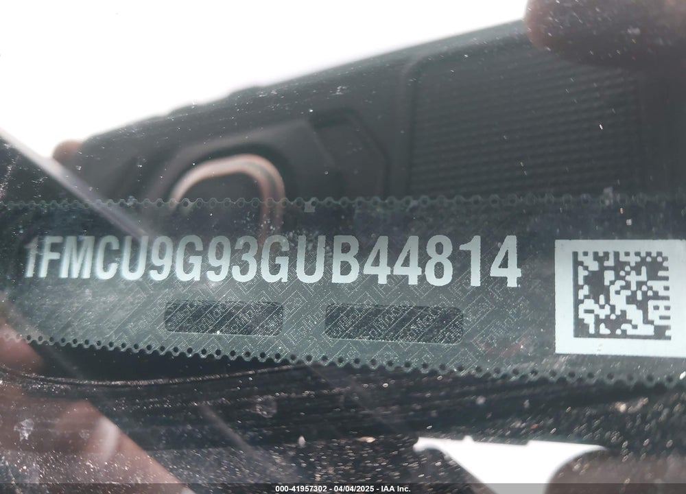 2016 FORD ESCAPE SE VIN: 1FMCU9G93GUB44814