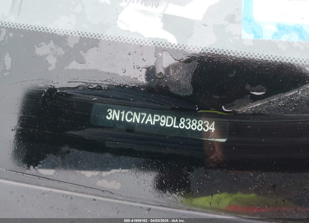 2013 NISSAN VERSA 1.6 SL VIN: 3N1CN7AP9DL838834