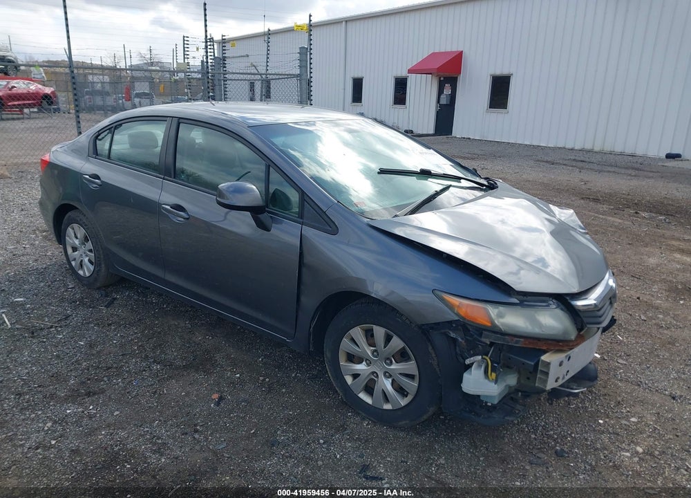 2012 HONDA CIVIC VIN: 19XFB2F55CE007783