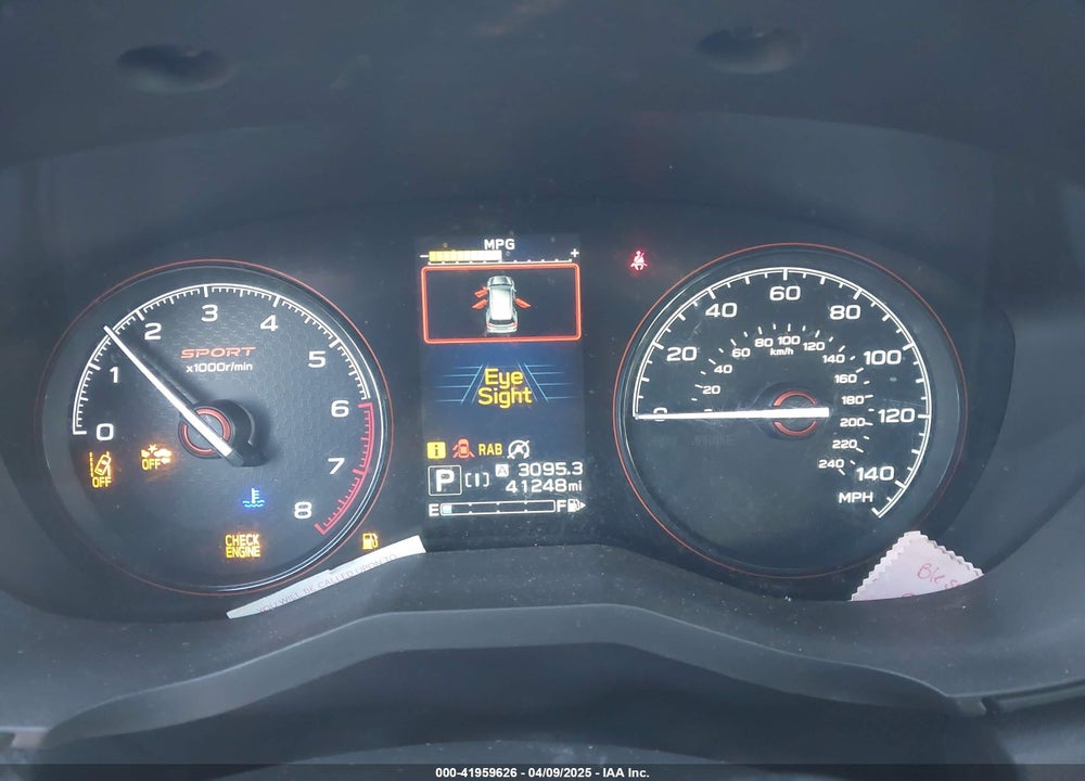 2019 SUBARU FORESTER SPORT VIN: JF2SKAKC2KH478345
