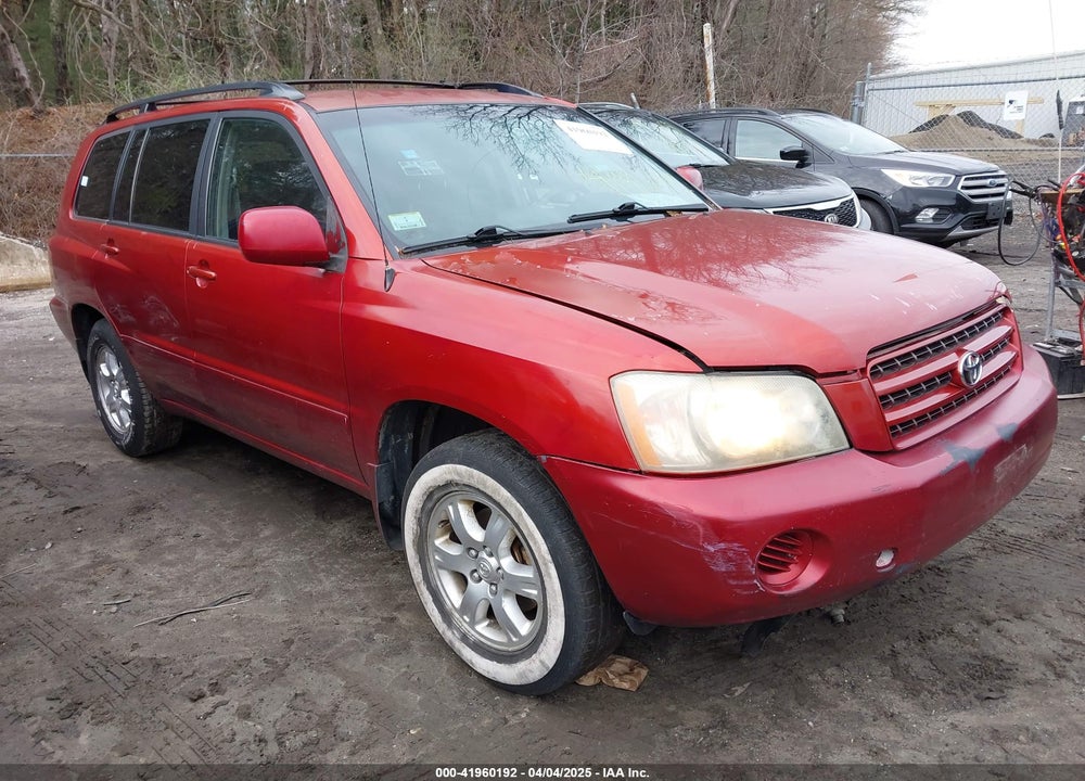 2003 TOYOTA HIGHLANDER V6 VIN: JTEGF21A530120277