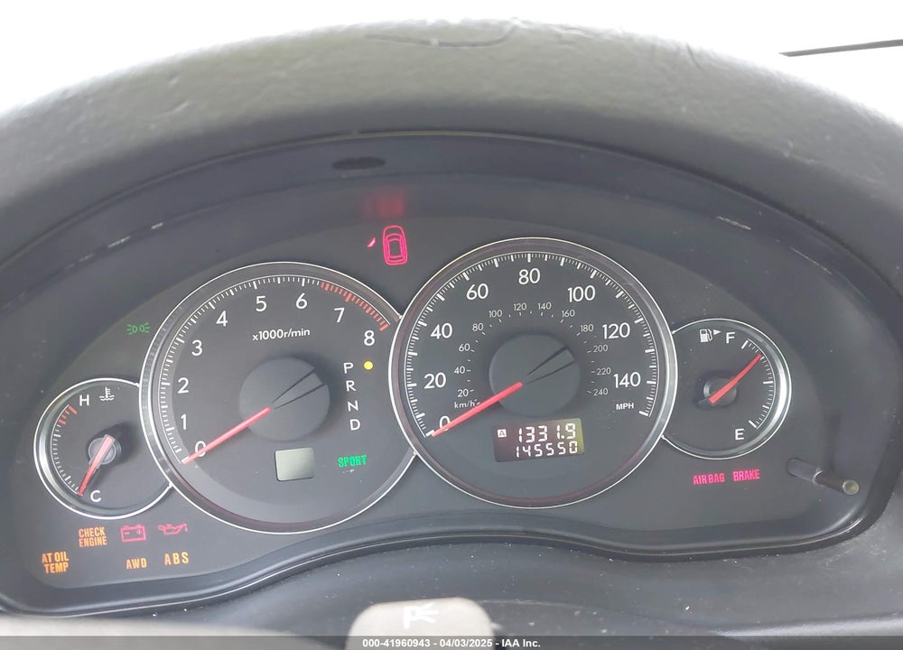 2008 SUBARU OUTBACK 2.5I/2.5I L.L. BEAN EDITION VIN: 4S4BP61C787366973