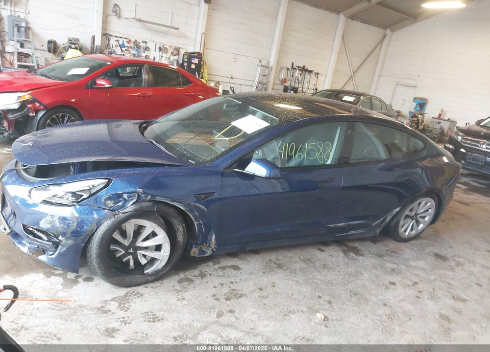 2022 TESLA MODEL 3 LONG RANGE DUAL MOTOR ALL-WHEEL DRIVE VIN: 5YJ3E1EB3NF209109