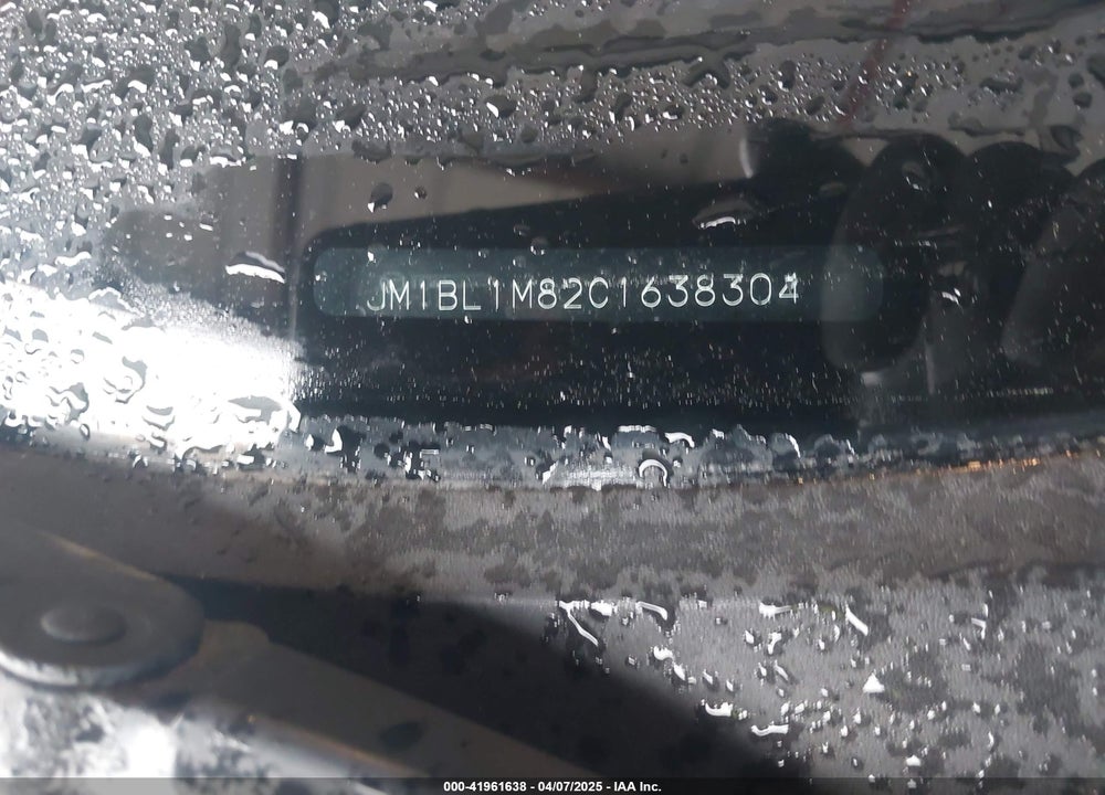 2012 MAZDA 3 VIN: JM1BL1M82C1638304