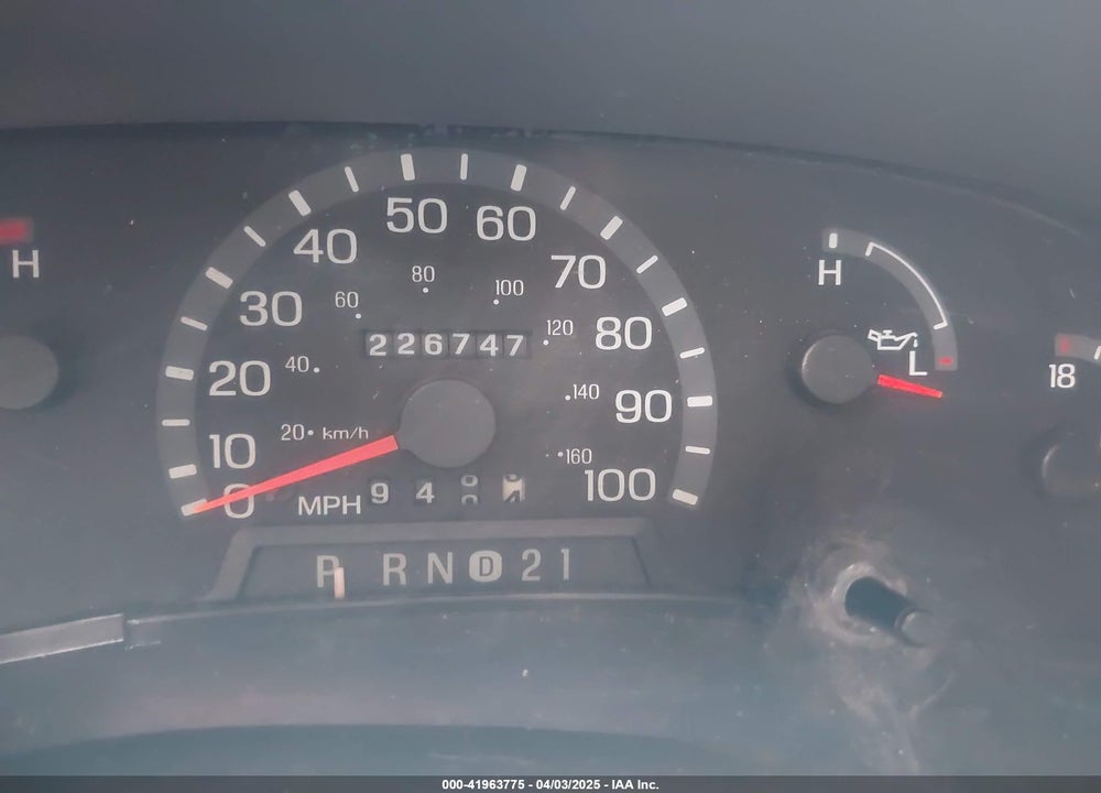 2003 FORD E-350 SUPER DUTY COMMERCIAL/RECREATIONAL VIN: 1FTSS34L43HB29633