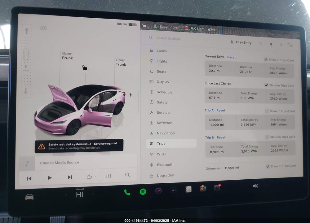 2024 TESLA MODEL 3 VIN: 5YJ3E1EB6RF853970
