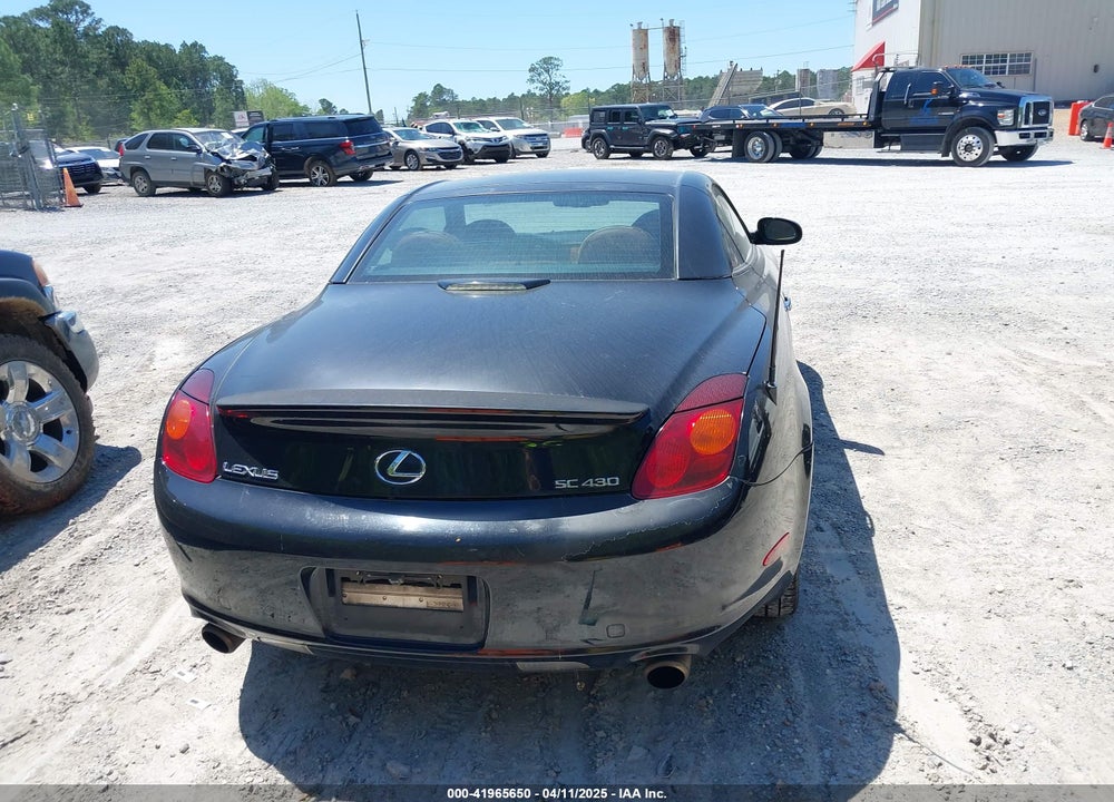 2004 LEXUS SC 430 VIN: JTHFN48YX40055542