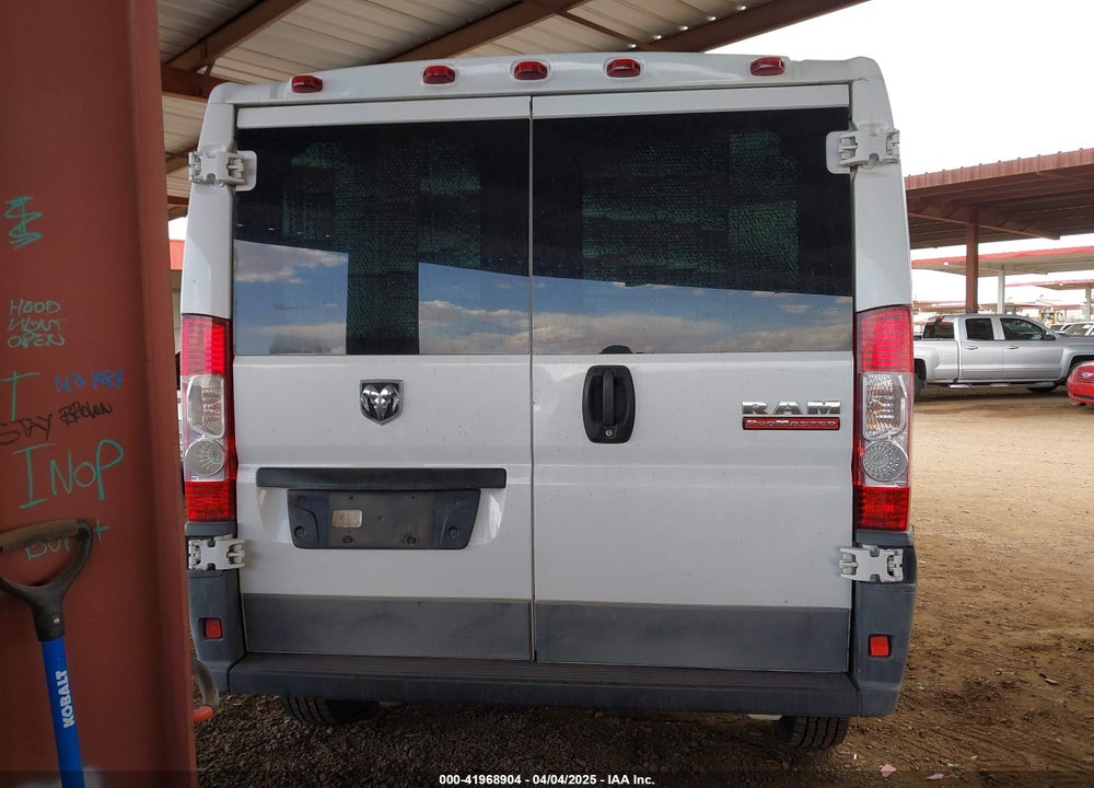 2017 RAM PROMASTER 1500 LOW ROOF 136 WB VIN: 3C6TRVAGXHE532152