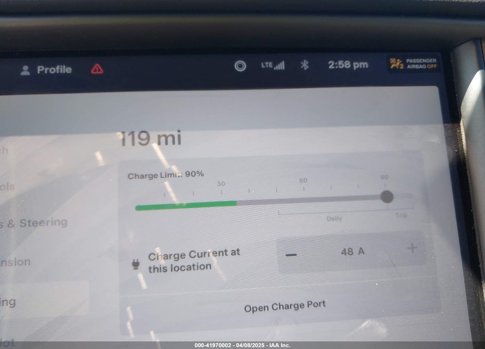 2020 TESLA MODEL X VIN: 5YJXCDE20LF302966