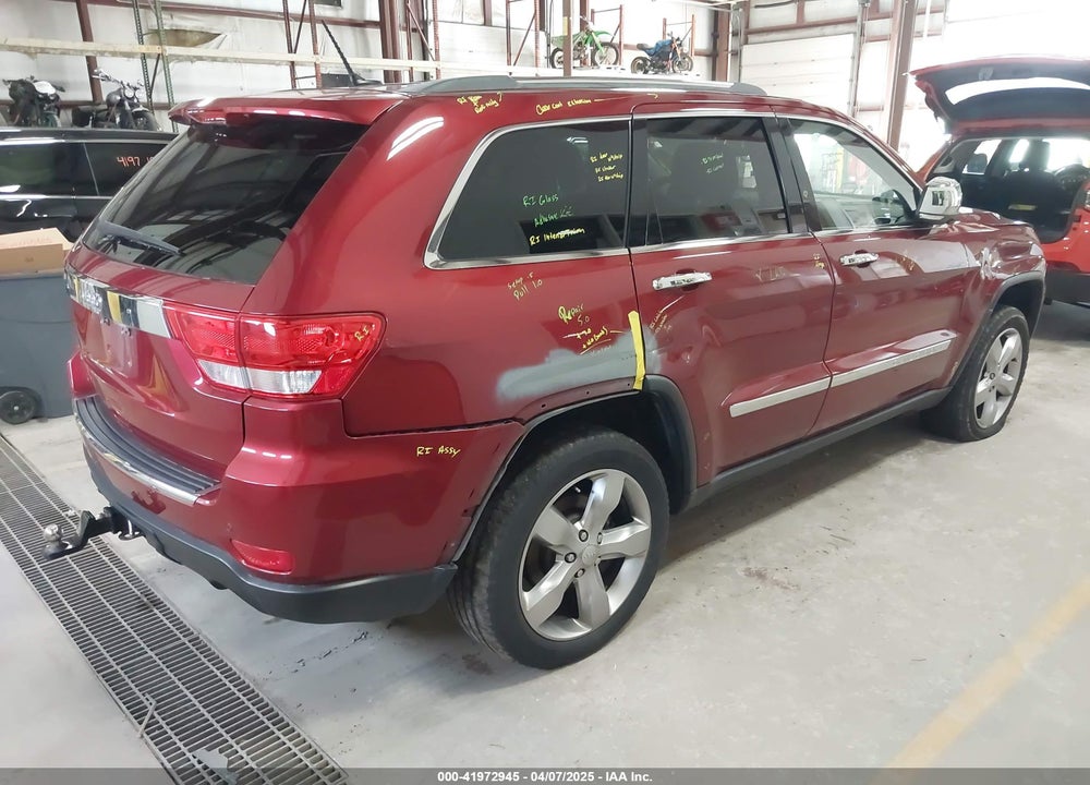 2012 JEEP GRAND CHEROKEE OVERLAND VIN: 1C4RJFCT9CC162127