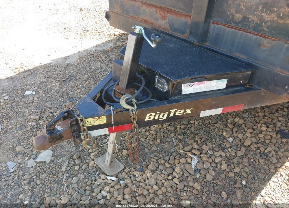 2017 BIG TEX TRAILER CO INC DUMP TRAILER VIN: 16VDX1421H5078353