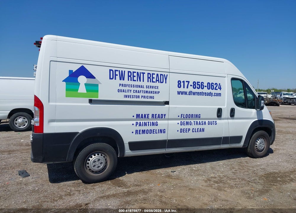 2024 RAM PROMASTER 2500 TRADESMAN HIGH ROOF 159 WB W/PASS SEAT VIN: 3C6LRVDG1RE102216