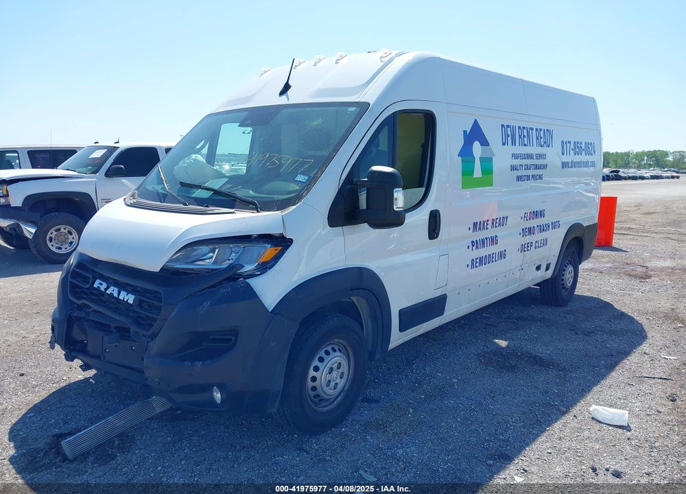 2024 RAM PROMASTER 2500 TRADESMAN HIGH ROOF 159 WB W/PASS SEAT VIN: 3C6LRVDG1RE102216