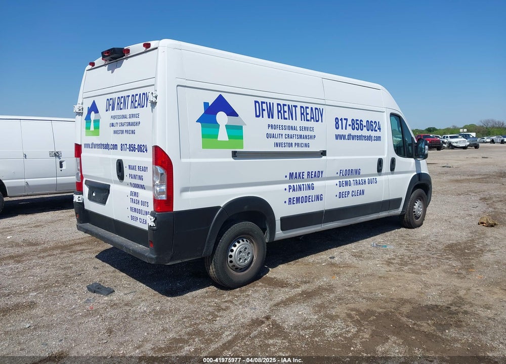 2024 RAM PROMASTER 2500 TRADESMAN HIGH ROOF 159 WB W/PASS SEAT VIN: 3C6LRVDG1RE102216