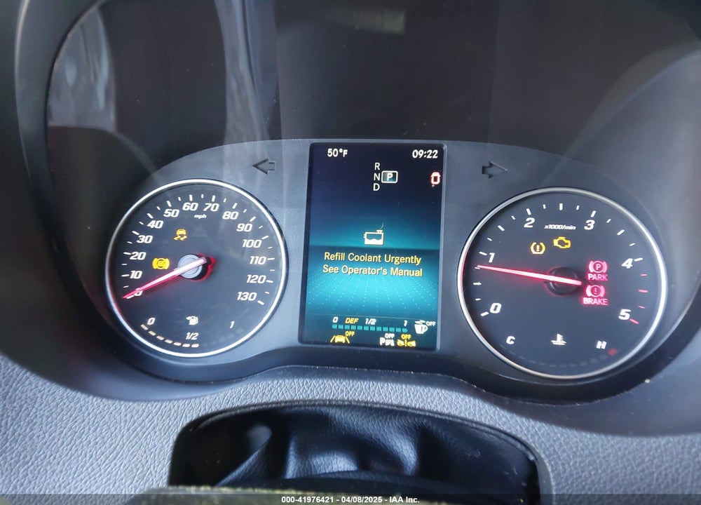 2022 MERCEDES-BENZ SPRINTER 2500 HIGH ROOF I4 DIESEL VIN: W1Z4DGHY7NT102983