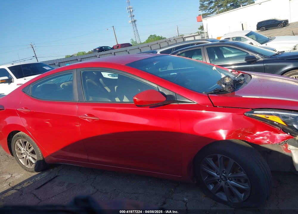 2016 HYUNDAI ELANTRA VIN: KMHDH4AE9GU518585