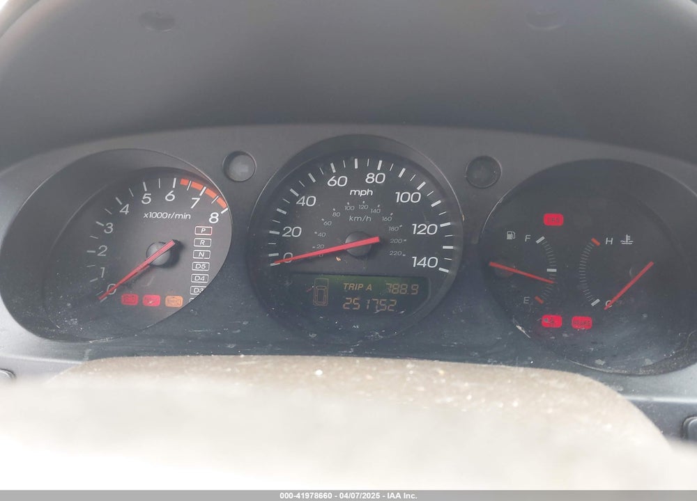 2001 ACURA MDX VIN: 2HNYD18691H503961