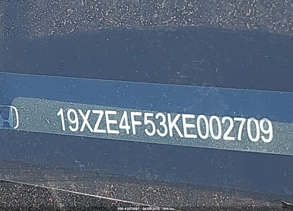 2019 HONDA INSIGHT EX VIN: 19XZE4F53KE002709