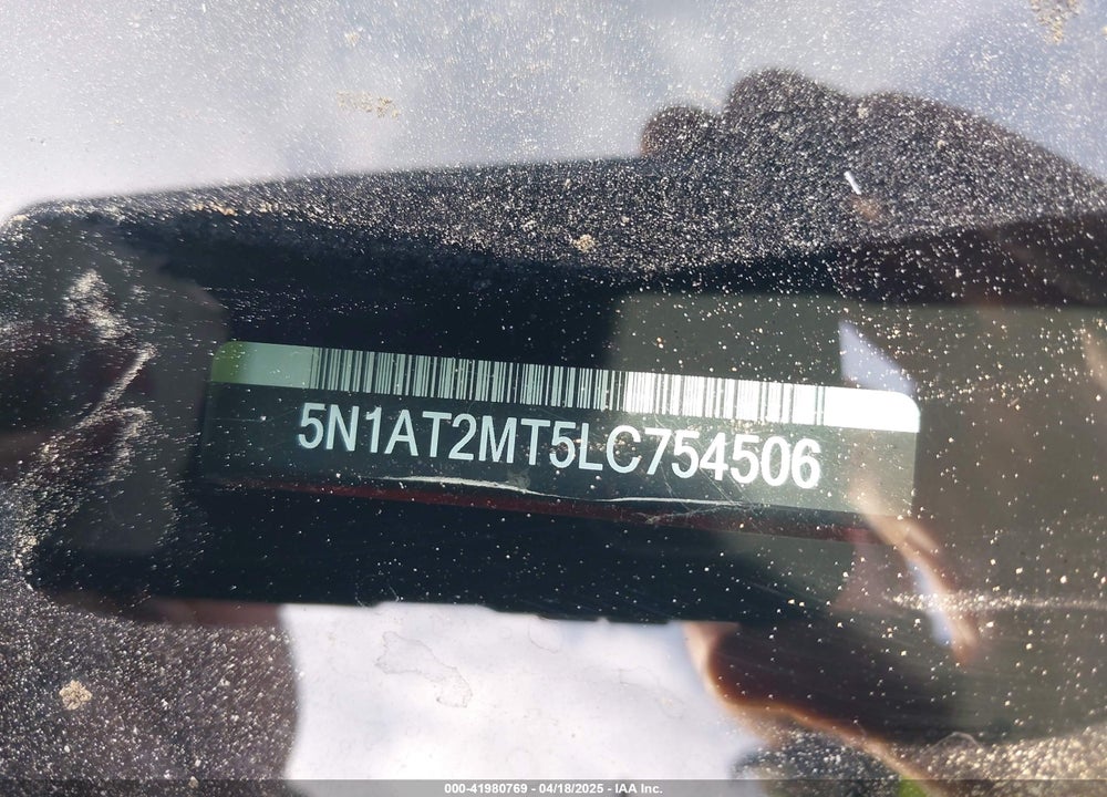 2020 NISSAN ROGUE SV FWD VIN: 5N1AT2MT5LC754506