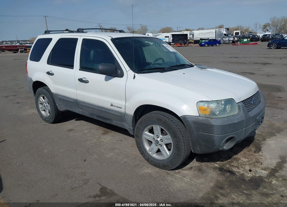 2006 FORD ESCAPE HYBRID VIN: 1FMYU96H96KD56271