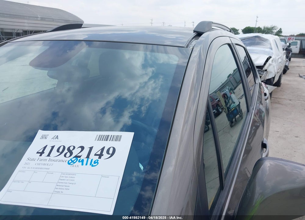 2021 CHEVROLET TRAX VIN: KL7CJLSBXMB359468