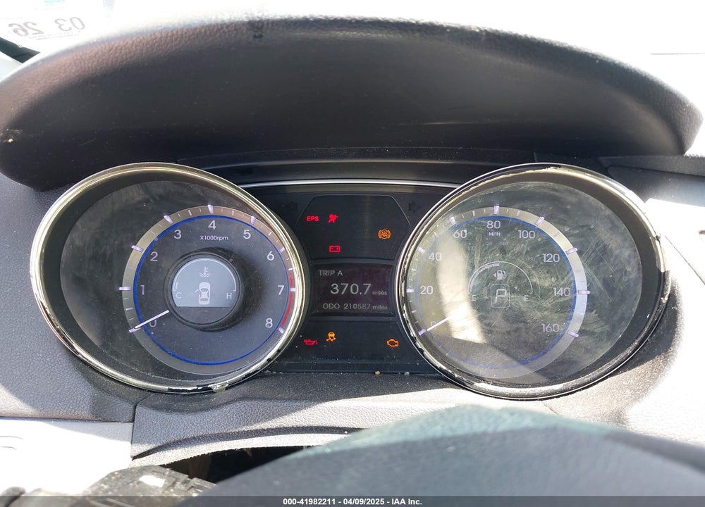 2013 HYUNDAI SONATA VIN: 5NPEB4AC6DH610199