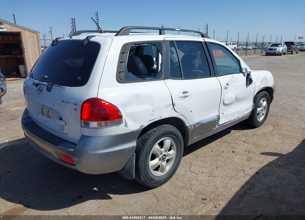 2006 HYUNDAI SANTA FE GLS VIN: KM8SC13D96U080643