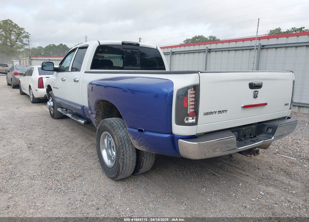 2005 DODGE RAM 3500 SLT/LARAMIE VIN: 3D7MR48C35G727929