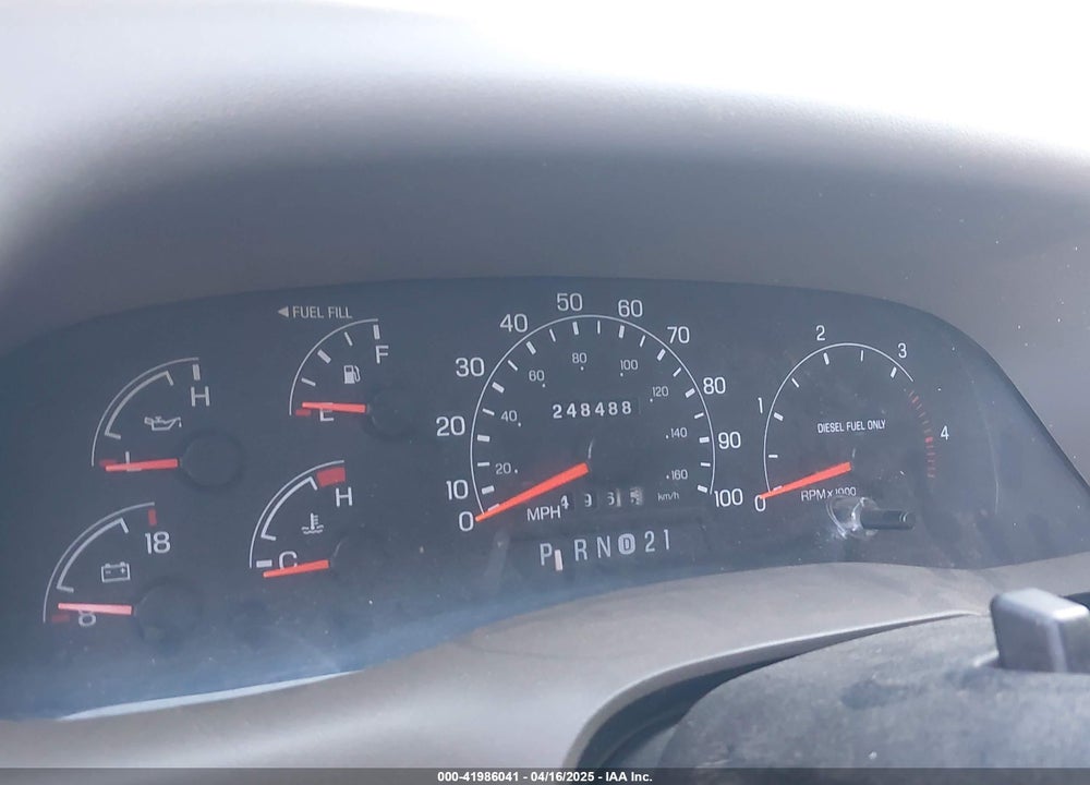2001 FORD F-250 VIN: 1FTNX21F01EB06288