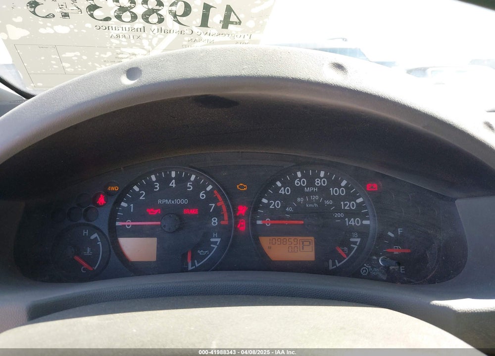 2015 NISSAN XTERRA X VIN: 5N1AN0NW0FN658122