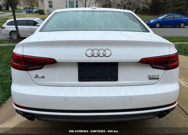2017 AUDI A4 VIN: WAUENAF49HN010111