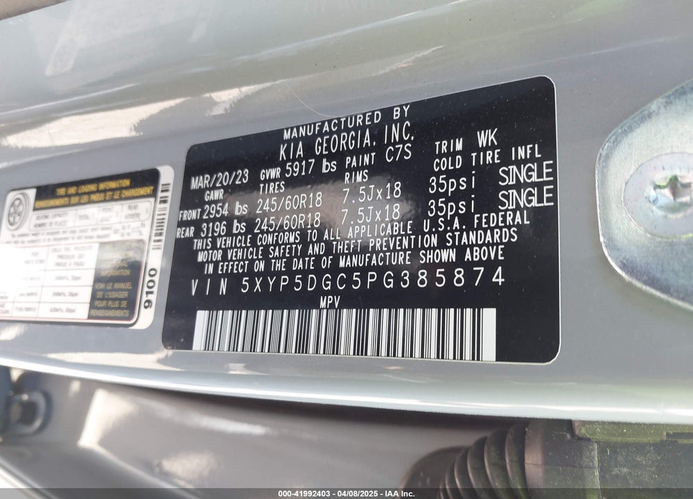 2023 KIA TELLURIDE SX PRESTIGE X-PRO VIN: 5XYP5DGC5PG385874