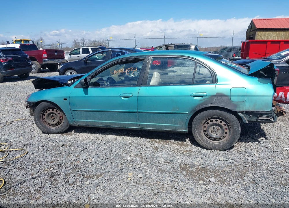 2001 HONDA CIVIC EX VIN: 1HGES25761L058245